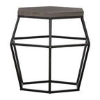 Tartan Modern Concrete & Metal End Table