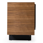 Glencoe - Modern Walnut & Grey Glass Buffet