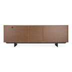 Glencoe - Modern Walnut & Grey Glass Buffet