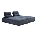 Glendale - Modern Blue Fabric Modular Sectional Sofa
