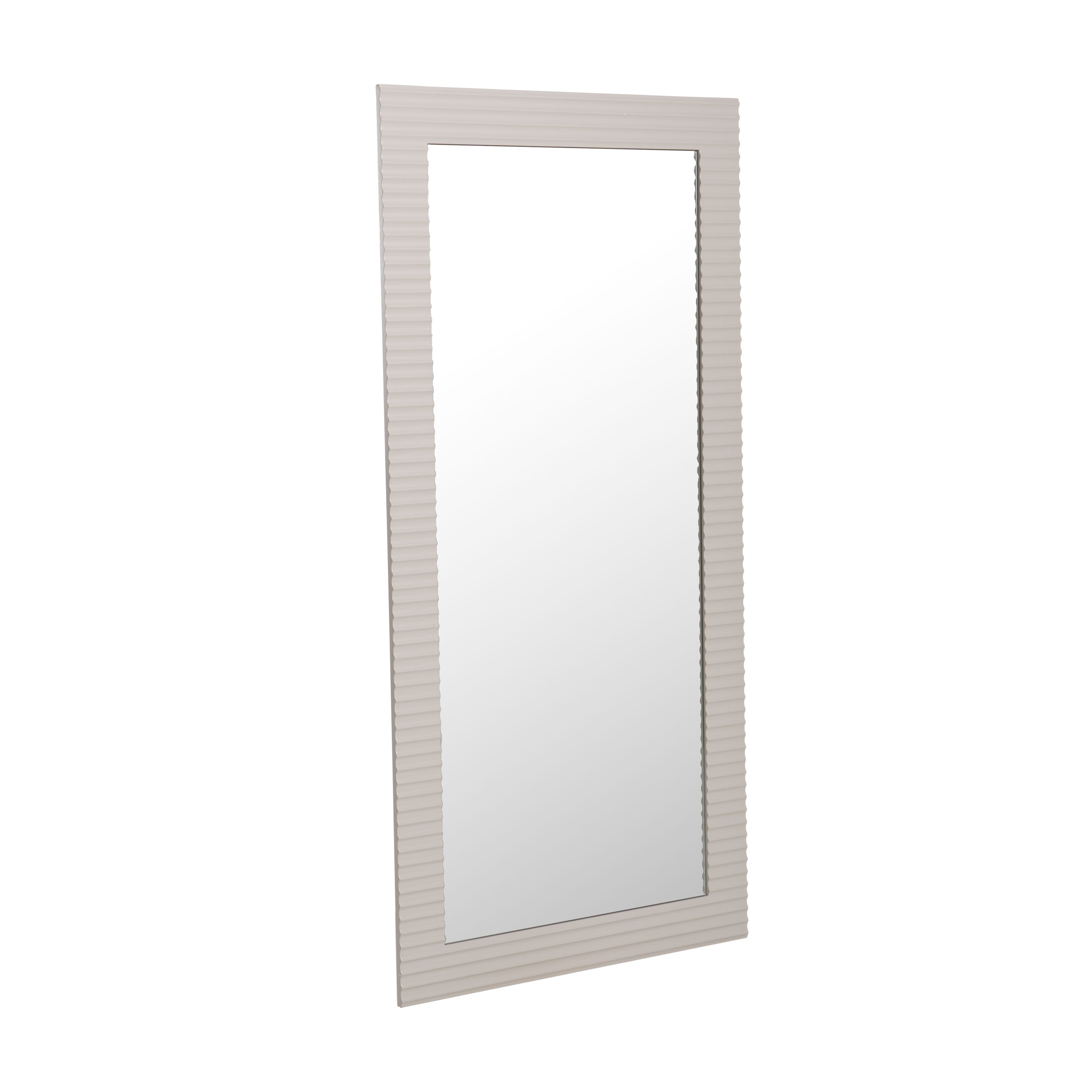 Glinda - Modern Beige Floor Mirror