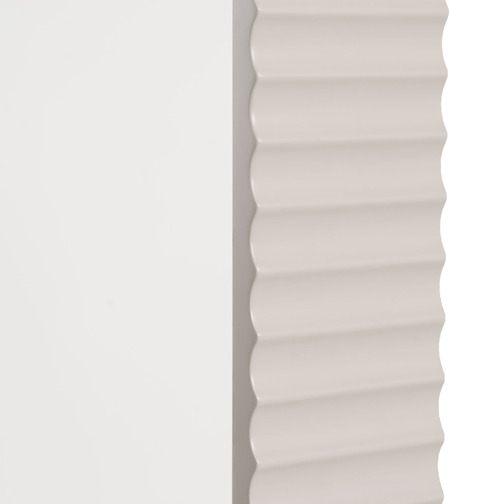 Glinda - Modern Beige Floor Mirror