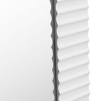 Glinda - Modern Pearl White Floor Mirror
