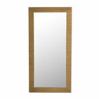 Glinda - Modern Brushed Brass Floor Mirror
