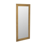 Glinda - Modern Brushed Brass Floor Mirror