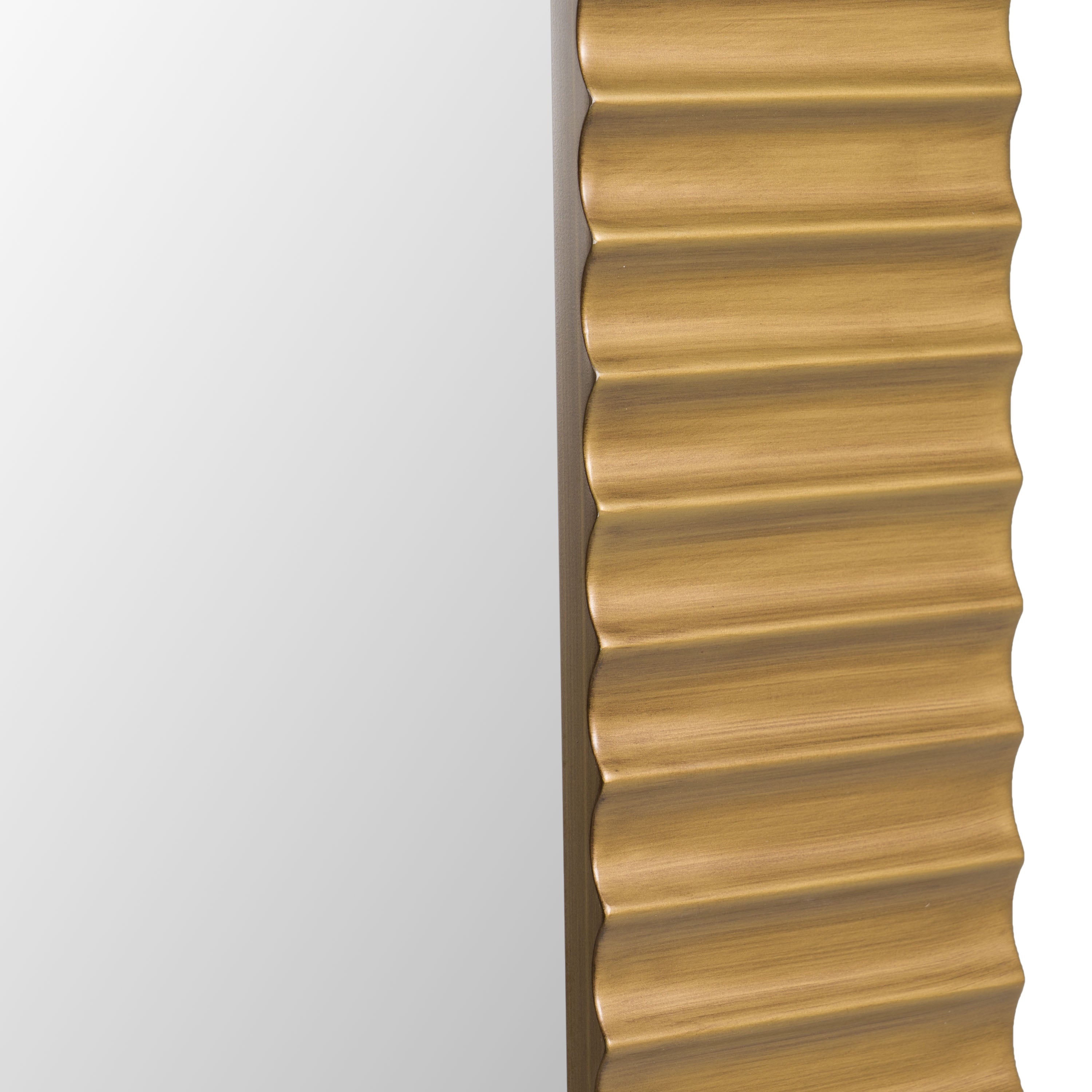 Glinda - Modern Brushed Brass Floor Mirror