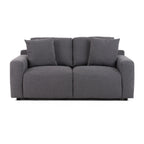 Divani Casa Gloria - Modern Grey Fabric Loveseat