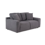 Divani Casa Gloria - Modern Grey Fabric Loveseat