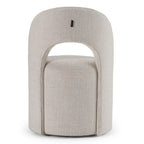 Gordon - Modern Cream Fabric Swivel Dining Chair