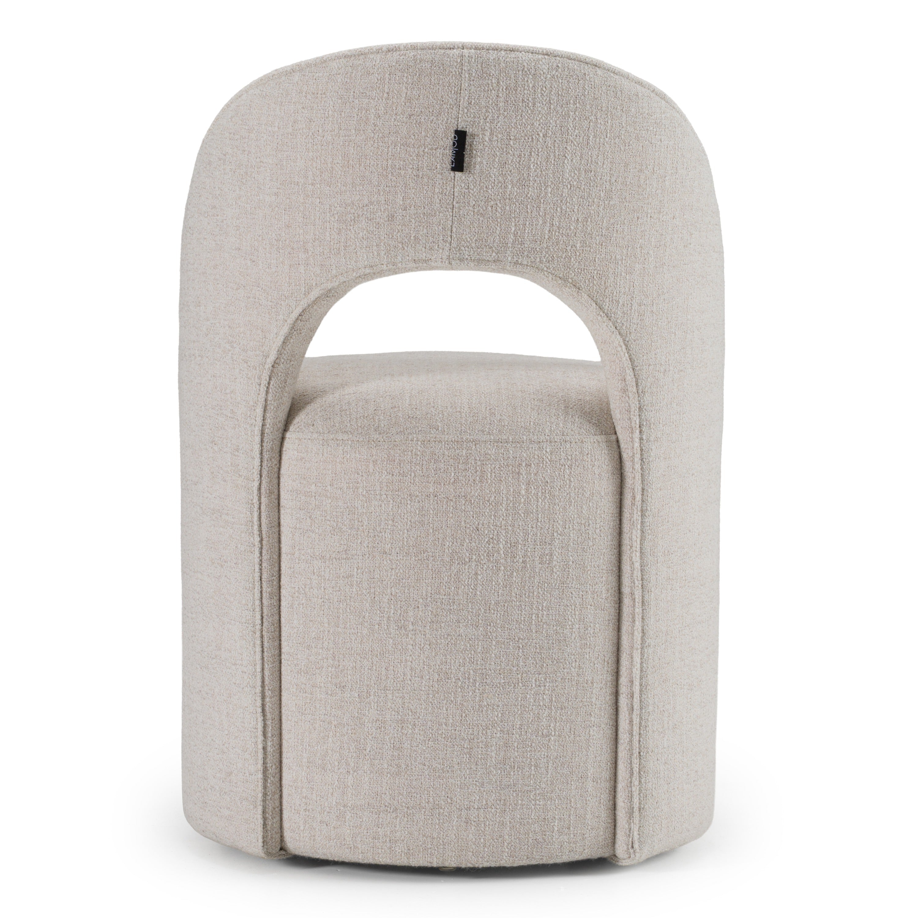 Gordon - Modern Cream Fabric Swivel Dining Chair