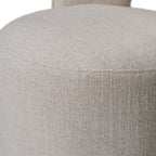 Gordon - Modern Cream Fabric Swivel Dining Chair
