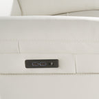 Gregory - Modern Off-White Leather Recliner Chair