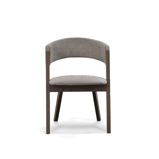Grover - Modern Grey & Dark Wenge Dining Chair (Set of 2)
