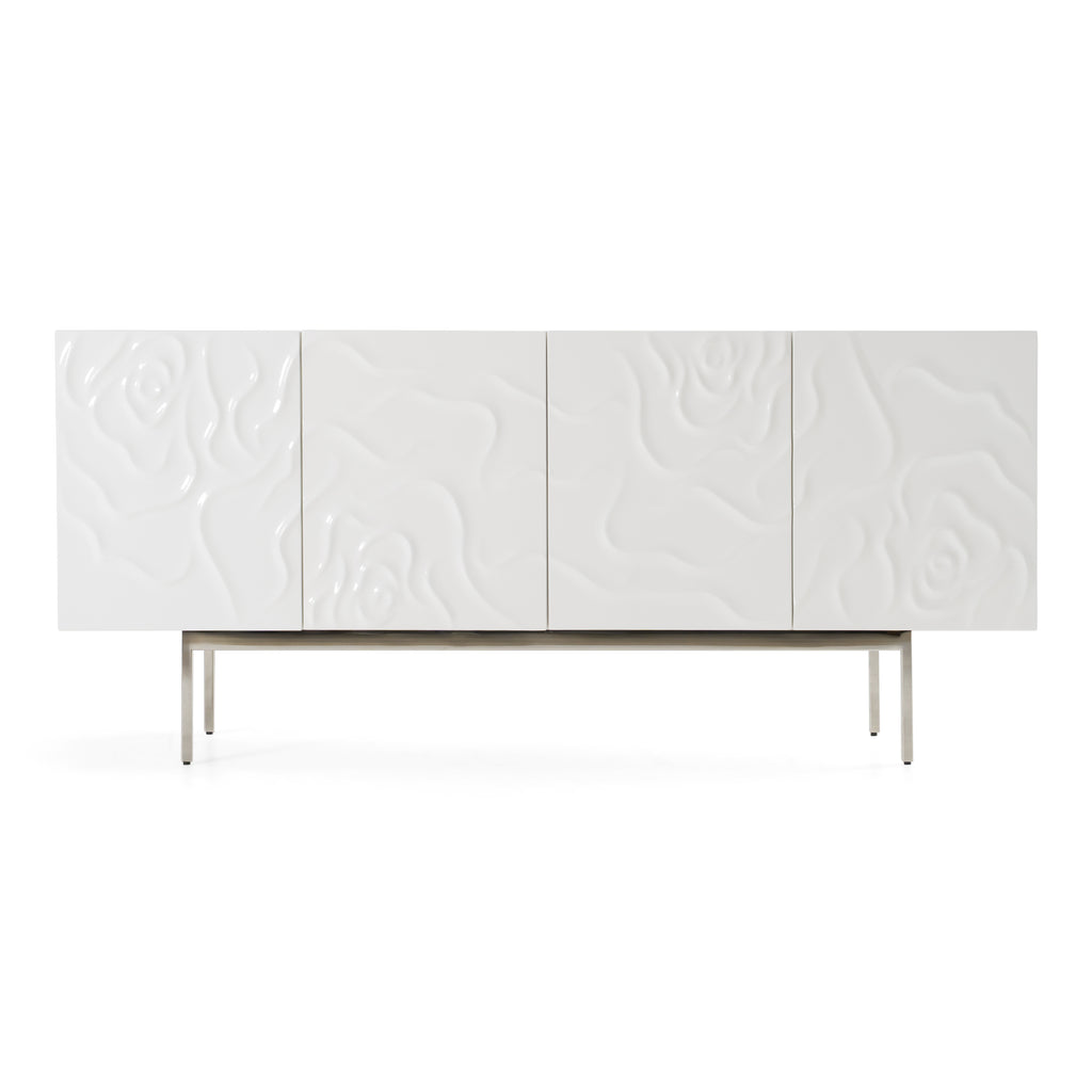 Gwen - Modern White High Gloss Buffet