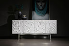 Gwen - Modern White High Gloss Buffet
