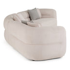 Nomad - Modern Off-White Fabric Curved Sectional Sofa