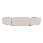 Nomad - Modern Off-White Fabric Curved Sectional Sofa