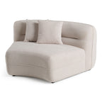 Nomad - Modern Off-White Fabric Curved Sectional Sofa