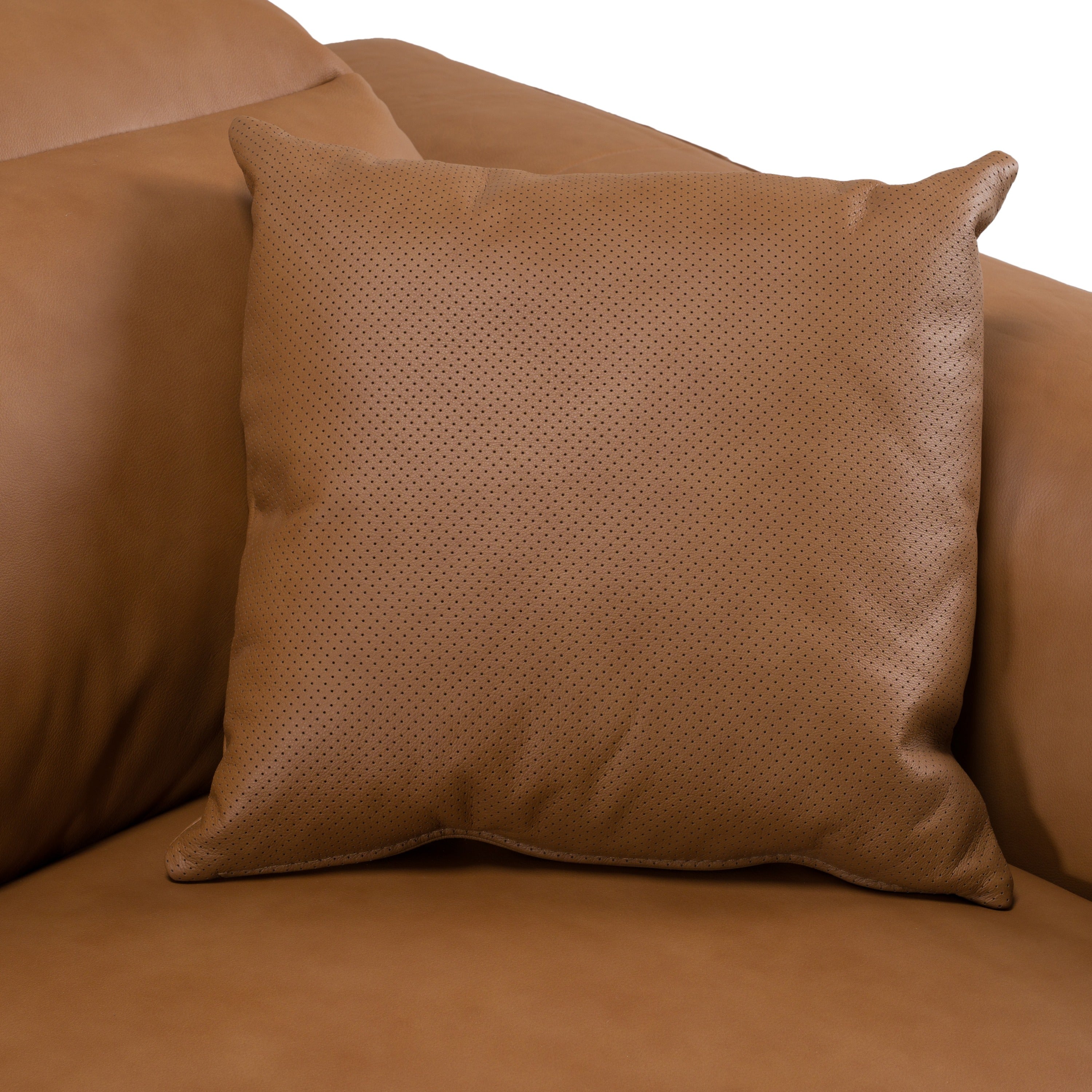 Hagerty - Modern Brown Leather Sofa with 2 Power Recliners