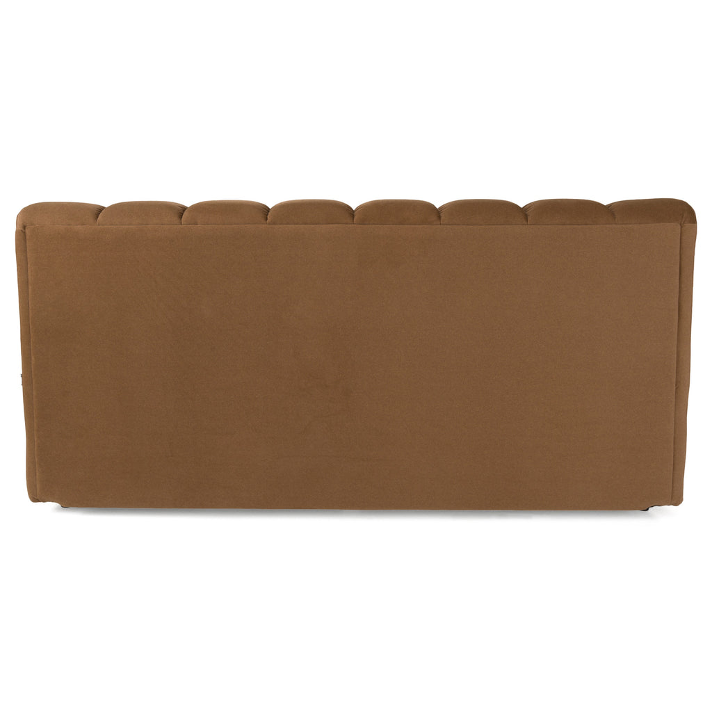 Harris - Modern Brown Fabric Bed - Modern Brown Fabric Bed