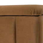 Harris - Modern Brown Fabric Bench with Storage