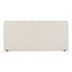 Harris - Modern Off-White Fabric Bed - Modern Off - White Fabric Bed