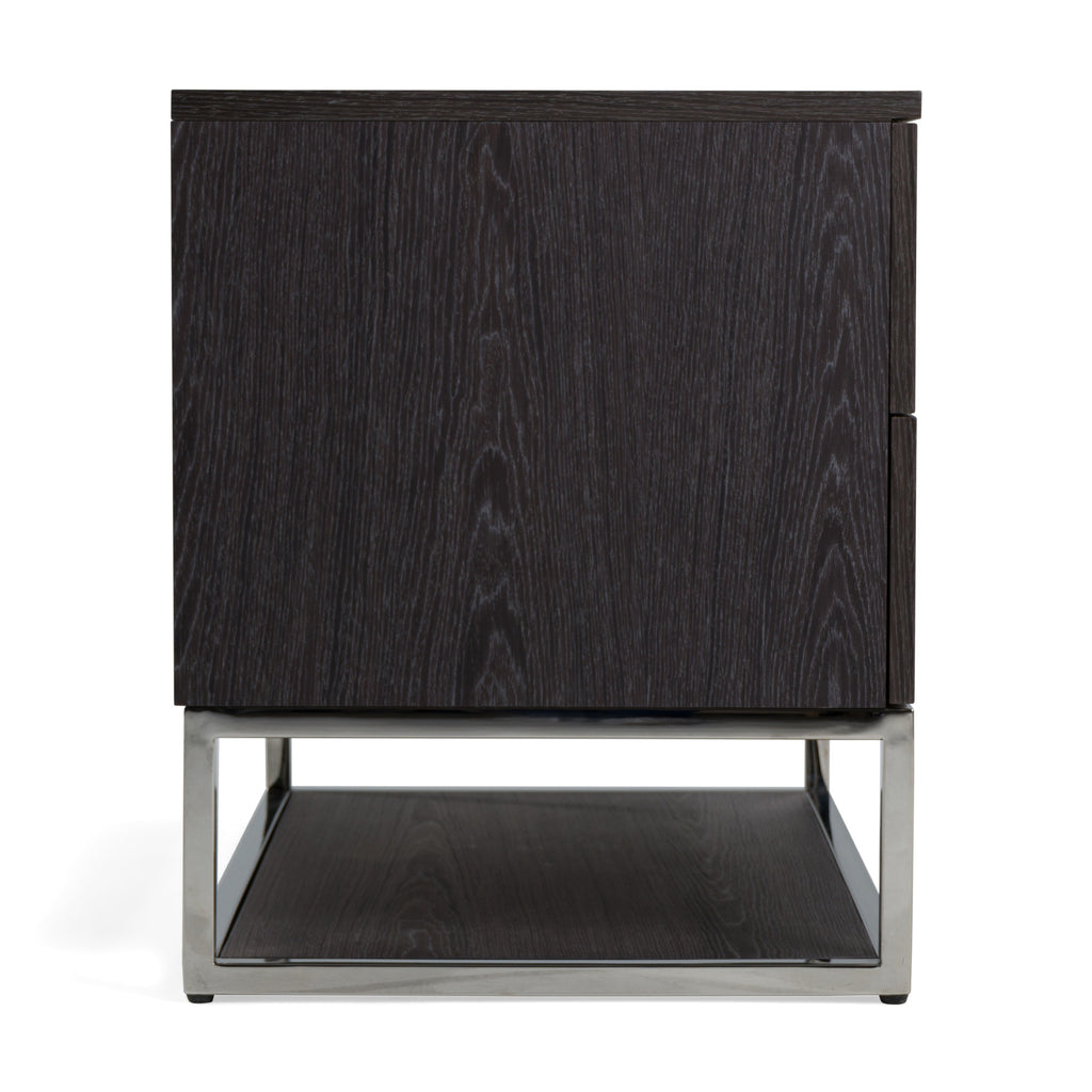 Helenora - Modern Grey Elm Nightstand