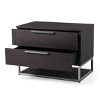 Helenora - Modern Grey Elm Nightstand