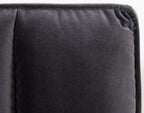 Eastern King Hemlock Modern Grey Velvet Bed