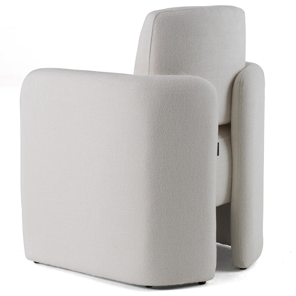 Hermosa - Modern White Fabric Dining Chair