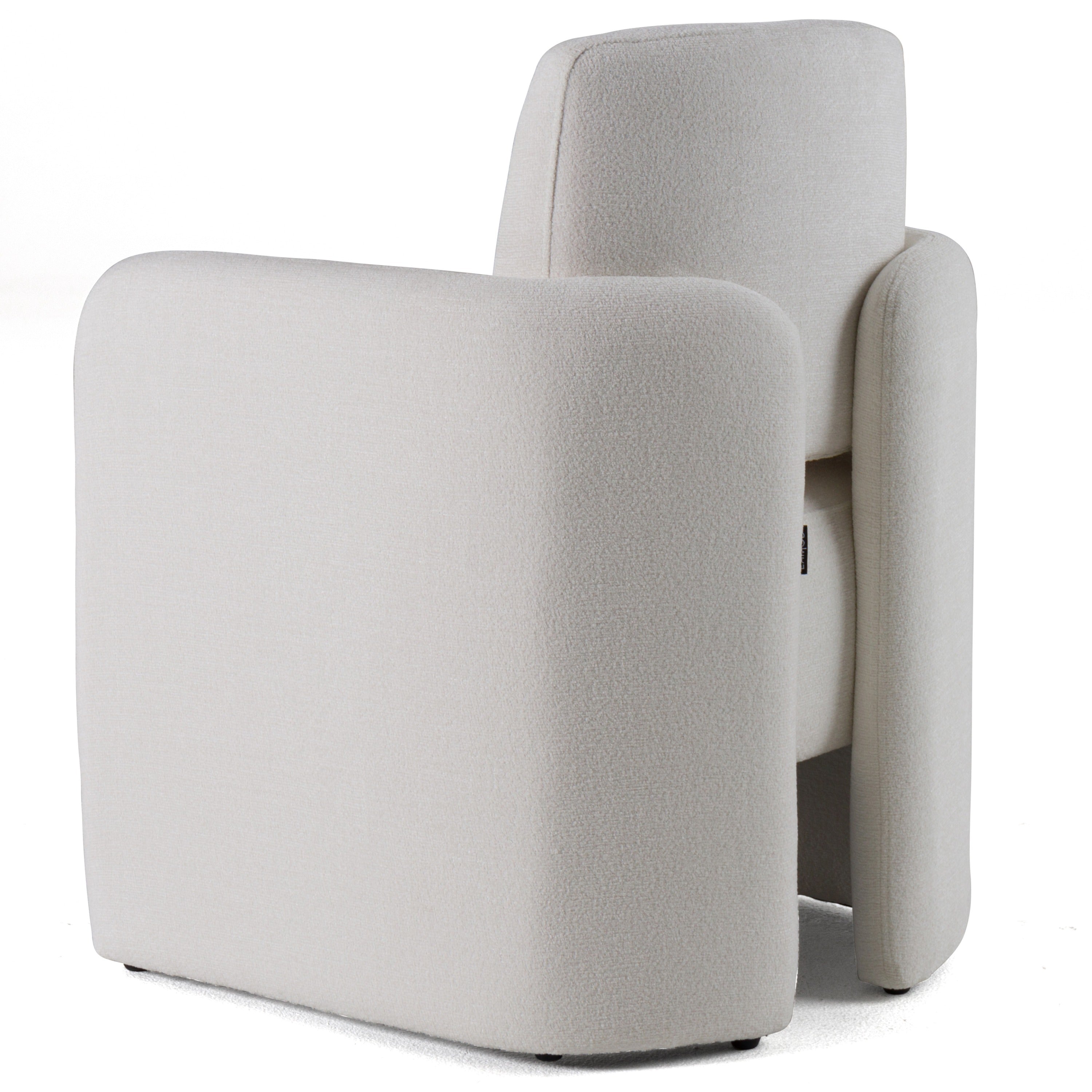 Hermosa - Modern White Fabric Dining Chair