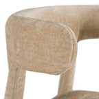 Homan - Modern Beige Velvet Dining Chair