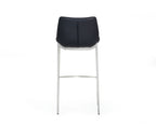 Hooper - Modern Black Eco-Leather Bar Stool (Set of 2)