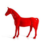 Red Full Size Horse Sculpture