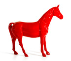 Red Full Size Horse Sculpture