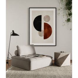 Nolden - Modern Modular Grey Fabric Armless Seat