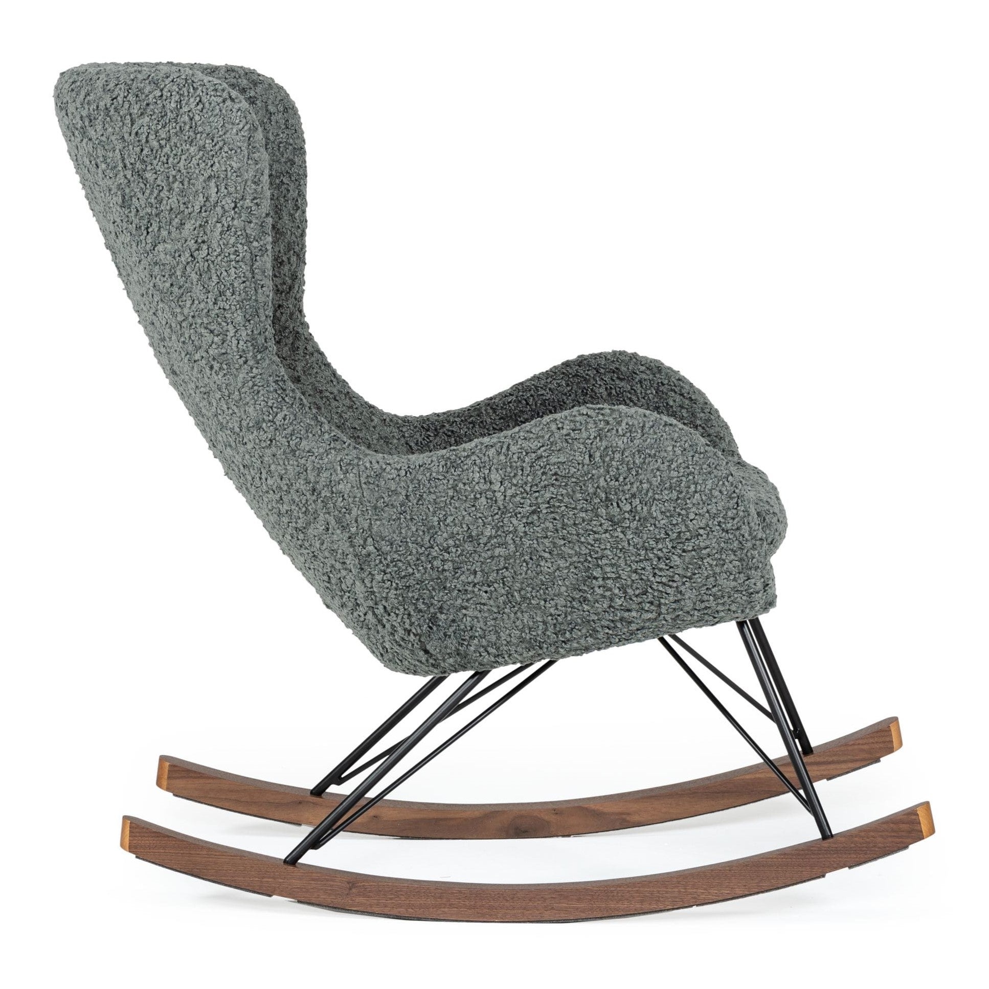 Ikard - Modern Grey Sheep Rocking Chair