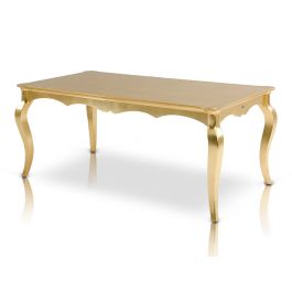 Imperial Transitional Gold Crocodile Dining Table