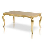 Imperial Transitional Gold Crocodile Dining Table