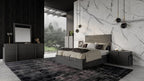 Lucia - Italian Modern Matte Grey / Elm Grey Bed - Italian Modern Matte Grey / Elm Grey Bed