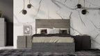 Lucia - Italian Modern Matte Grey / Elm Grey Bed - Italian Modern Matte Grey / Elm Grey Bed