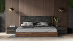 Rado - Modern Walnut & Volcanic Slate Bed - Modern Walnut & Volcanic Slate Bed