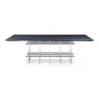Inverness - Contemporary Black Oak + Acrylic Dining Table