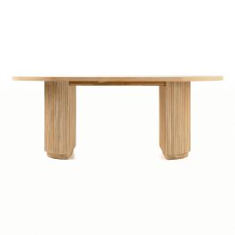 Jacobson - Modern Natural Acacia Oval Dining Table
