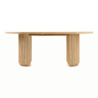 Jacobson - Modern Natural Acacia Oval Dining Table