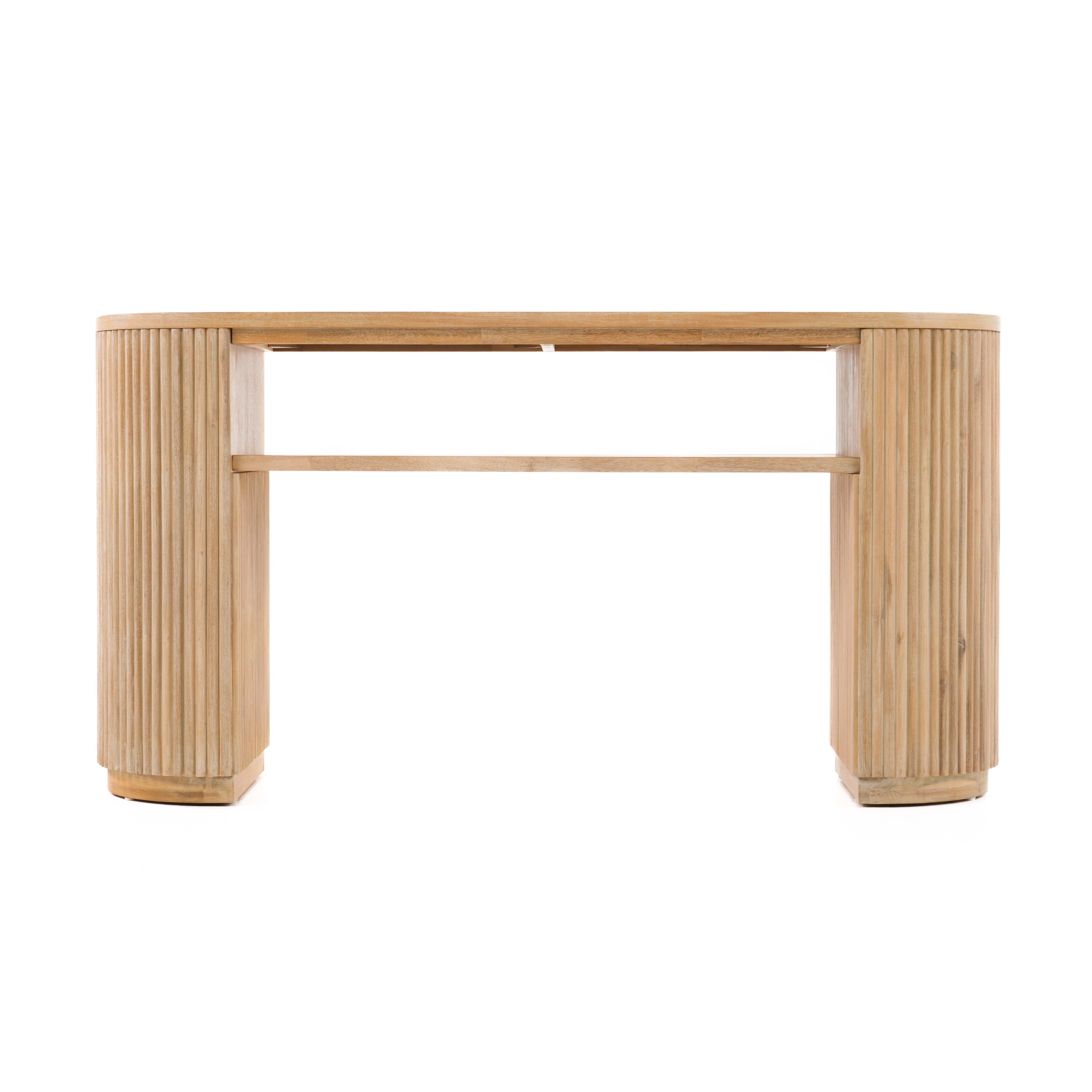 Jacobson - Modern Natural Acacia Console Table