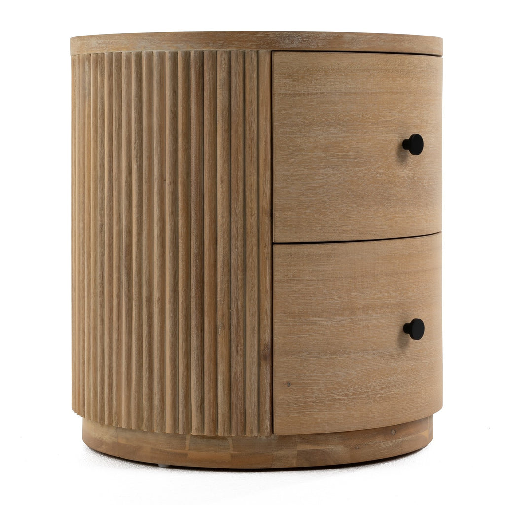 Jacobson - Modern Natural Acacia Nightstand