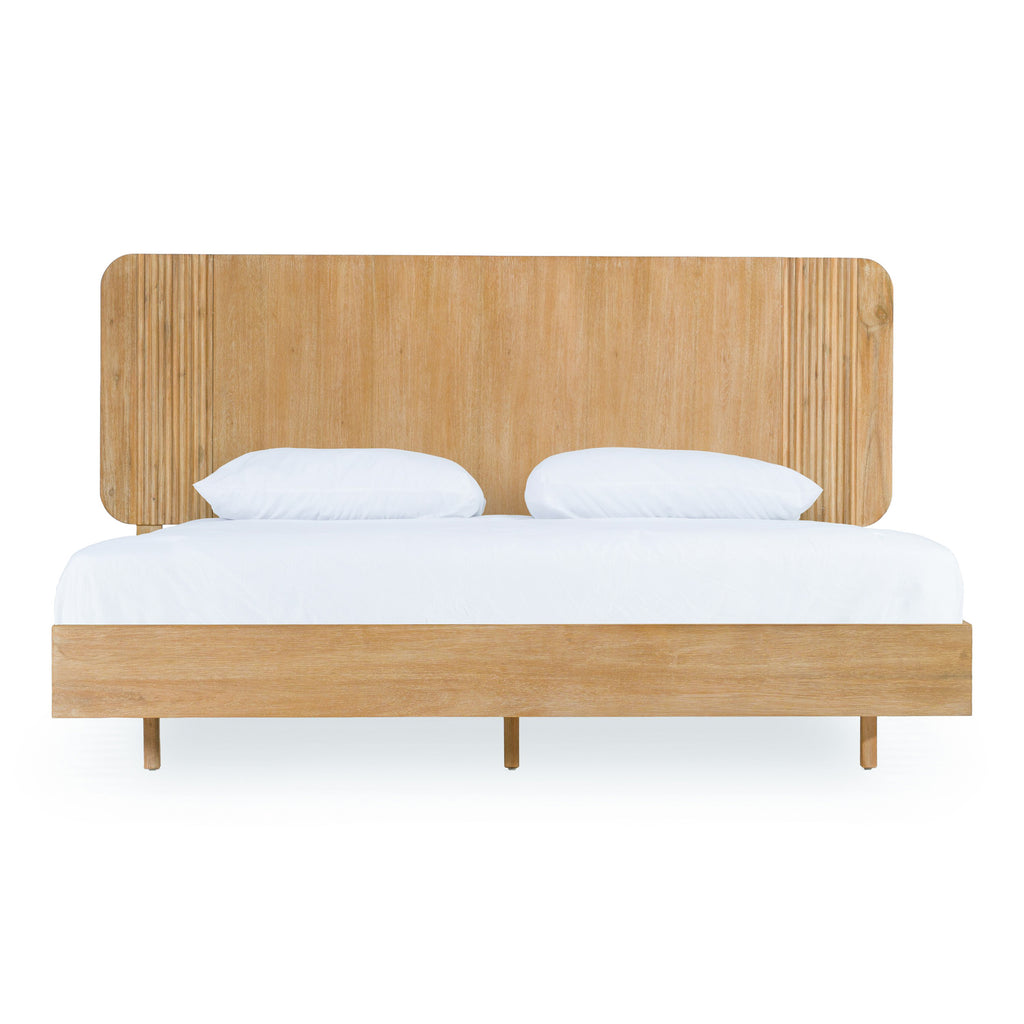 Eastern King Jacobson - Modern Natural Acacia Bed - Modern Natural Acacia Bed