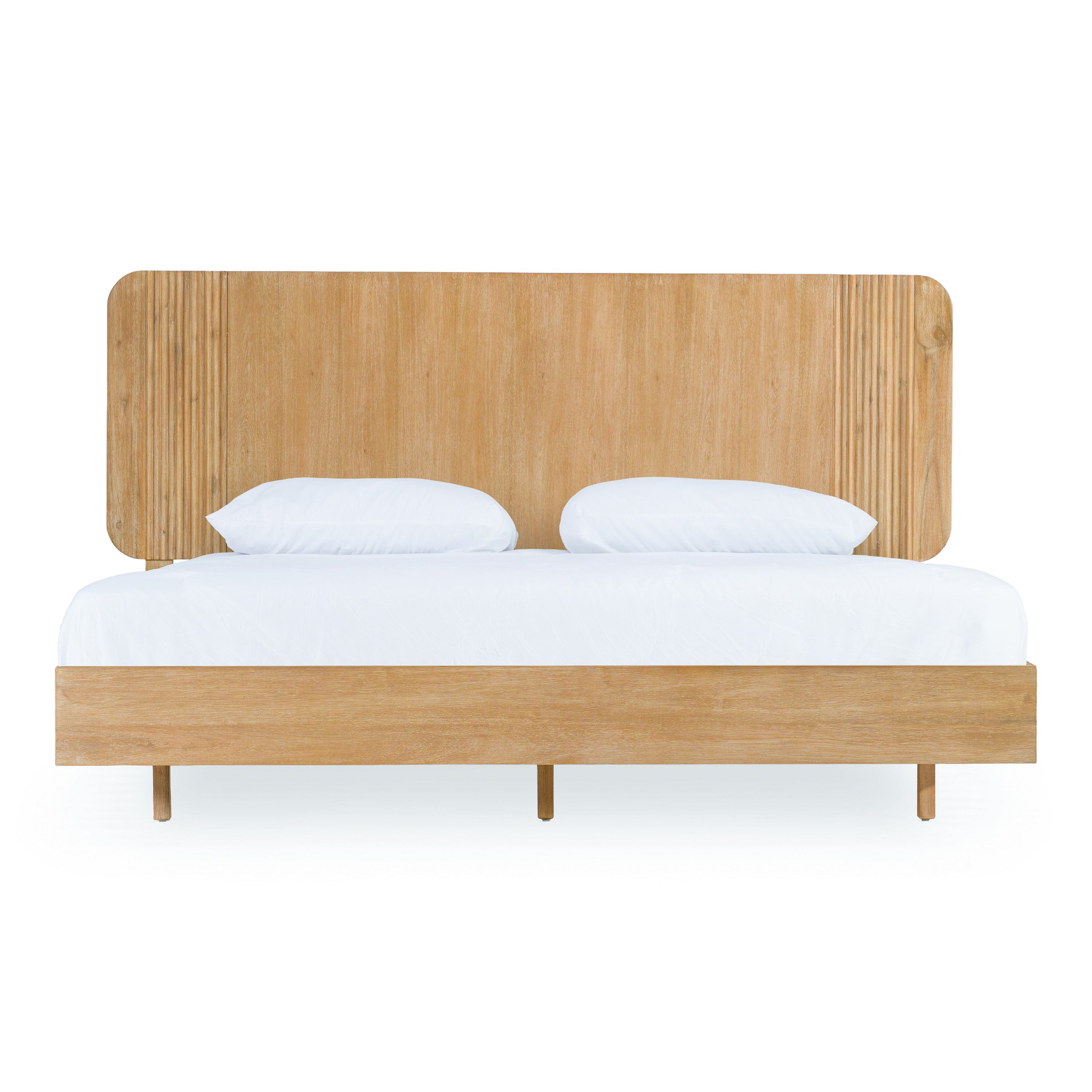 Eastern King Jacobson - Modern Natural Acacia Bed - Modern Natural Acacia Bed
