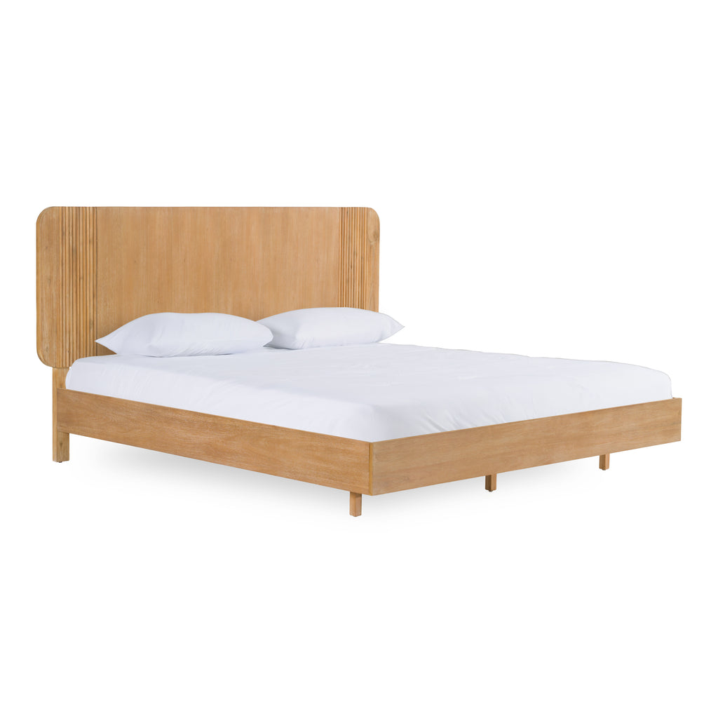 Eastern King Jacobson - Modern Natural Acacia Bed - Modern Natural Acacia Bed